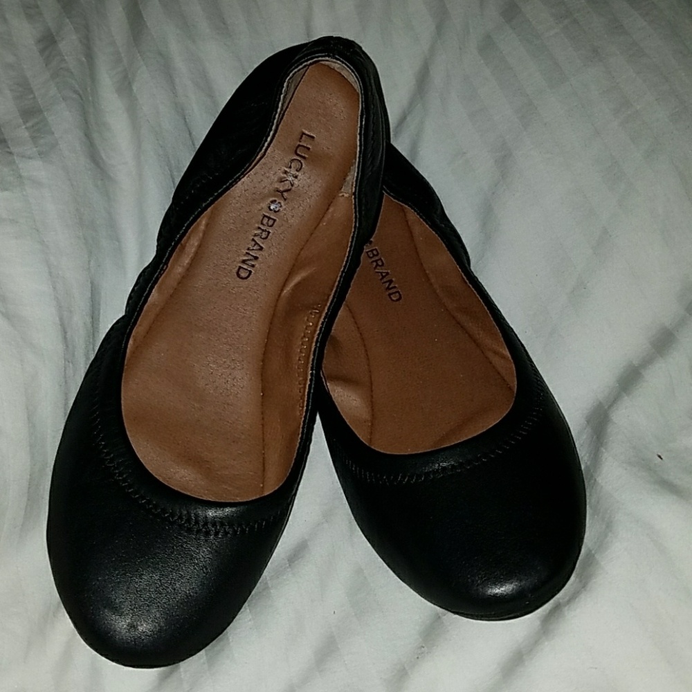 Lucky Brand woman's black flats size 8